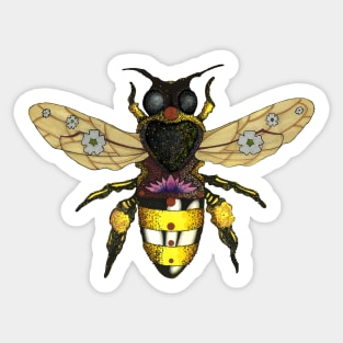 Lotus Bee Sticker